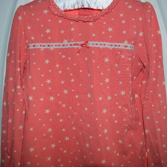 Matilda Jane Coral Star Eisley Jersey Top 6 with Lace & Buttons - Picture 2 of 5